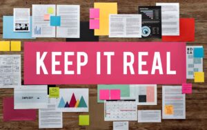 How do you keep it real on social media?